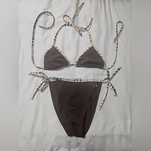 Burberry vintage two piece bikini